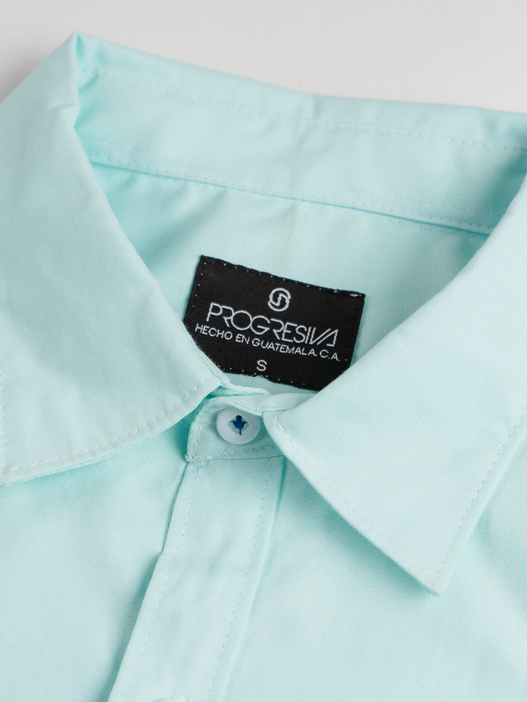 Camisa manga corta cuello normal - verde menta