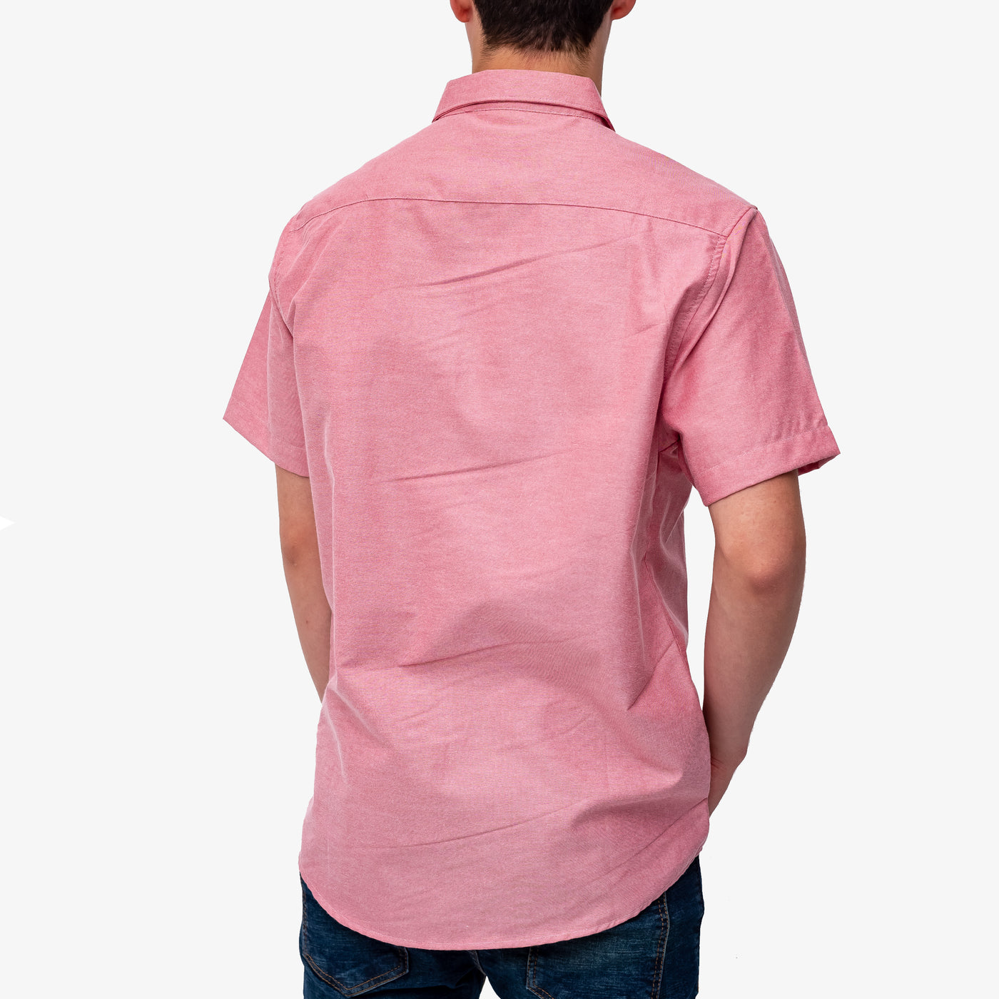 Camisa manga corta cuello normal - palo rosa claro