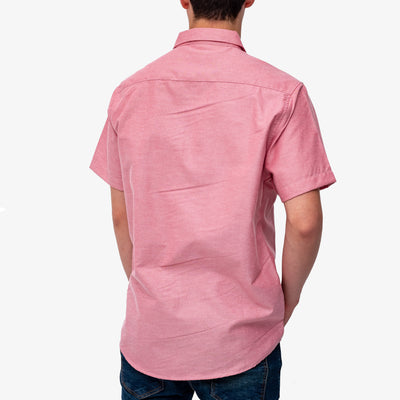 Camisa manga corta cuello normal - palo rosa claro