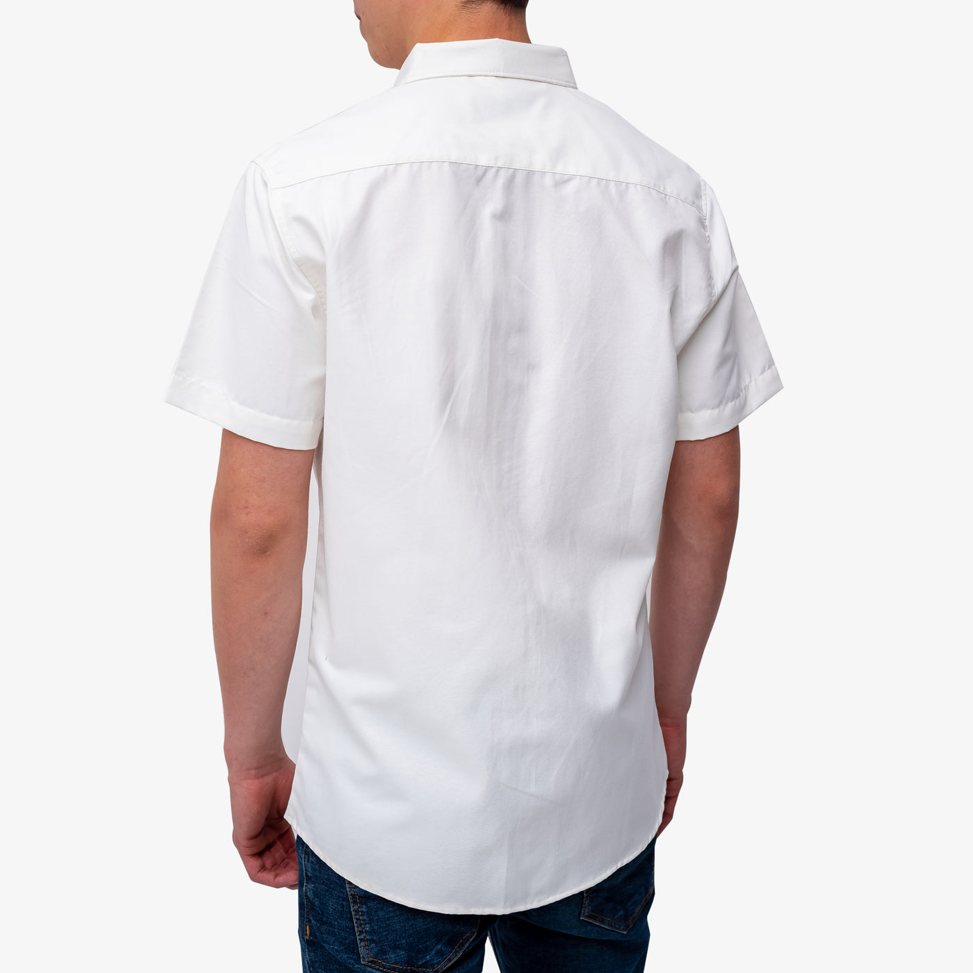 Camisa manga corta cuello normal - blanco hueso
