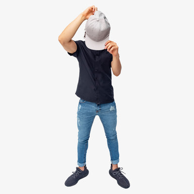 Gorra plana - gris claro