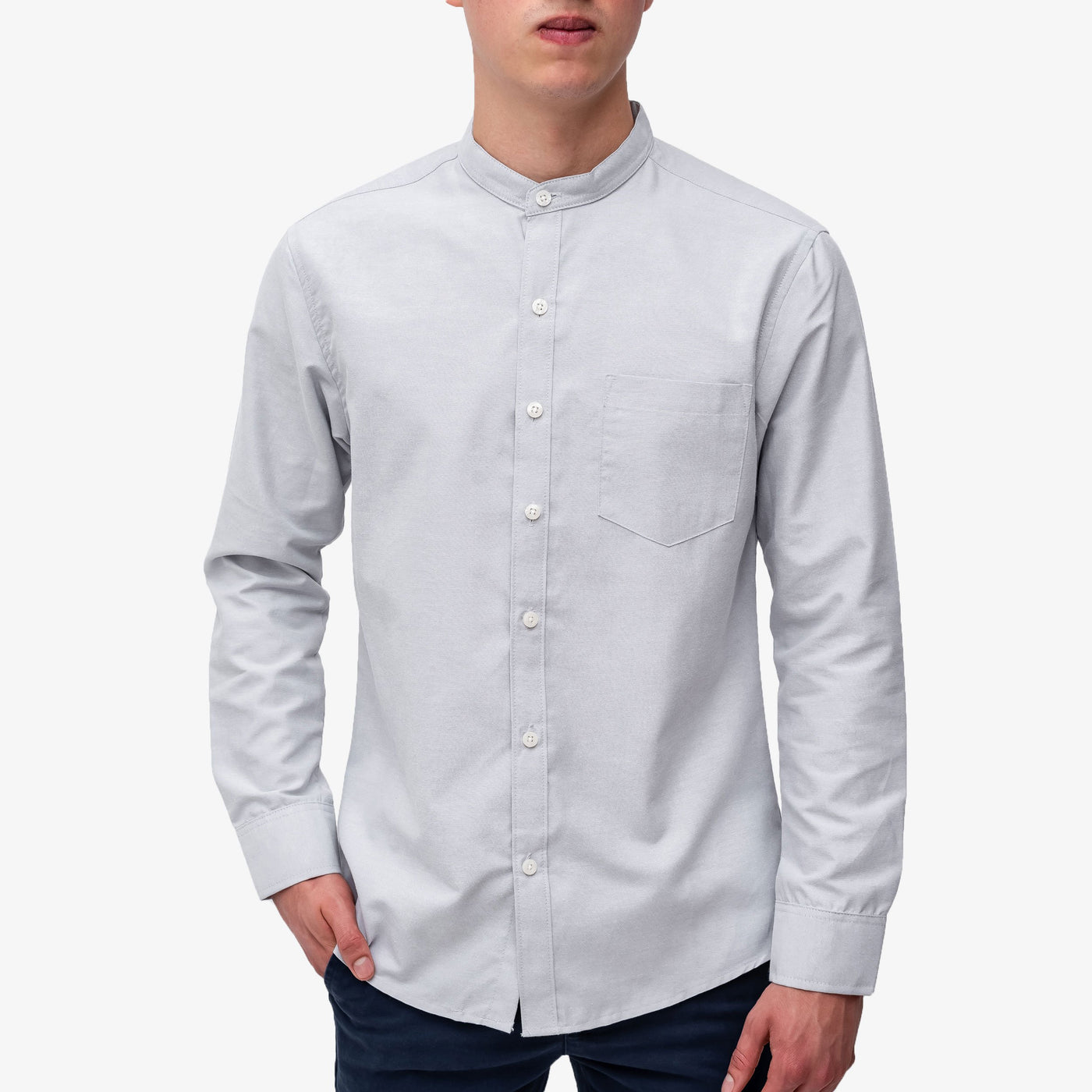 Camisa manga larga - gris claro