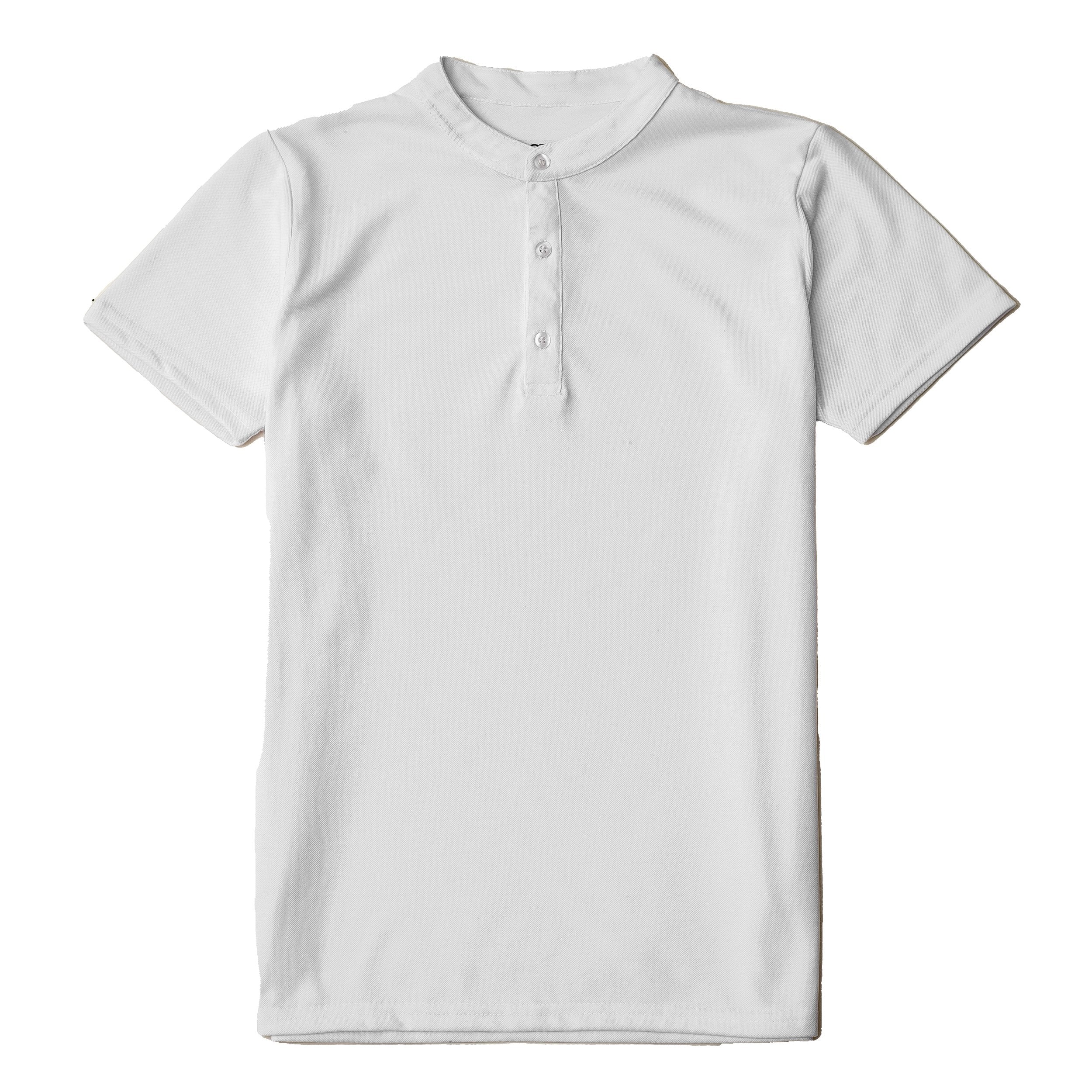 Polo blanco cuello mao hot sale