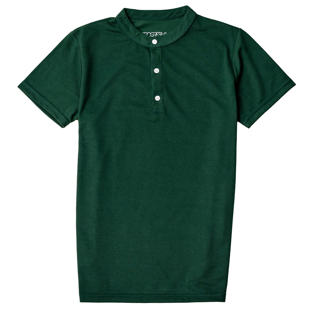 Polo cuello mao - Verde