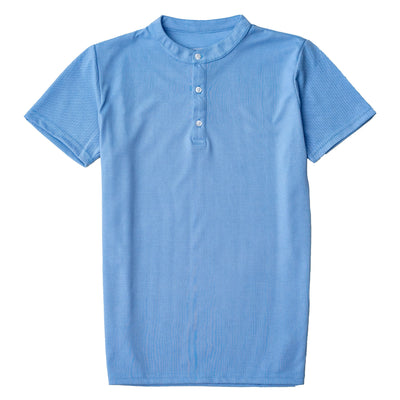Polo cuello mao - Celeste