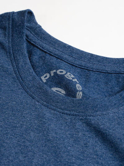 Playera manga larga - azul