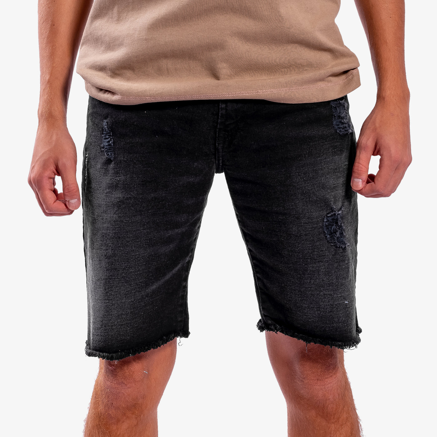 Short de lona  - negro