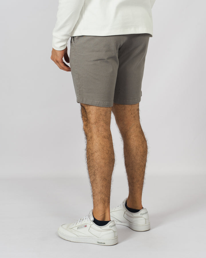 Short de gabardina - gris claro