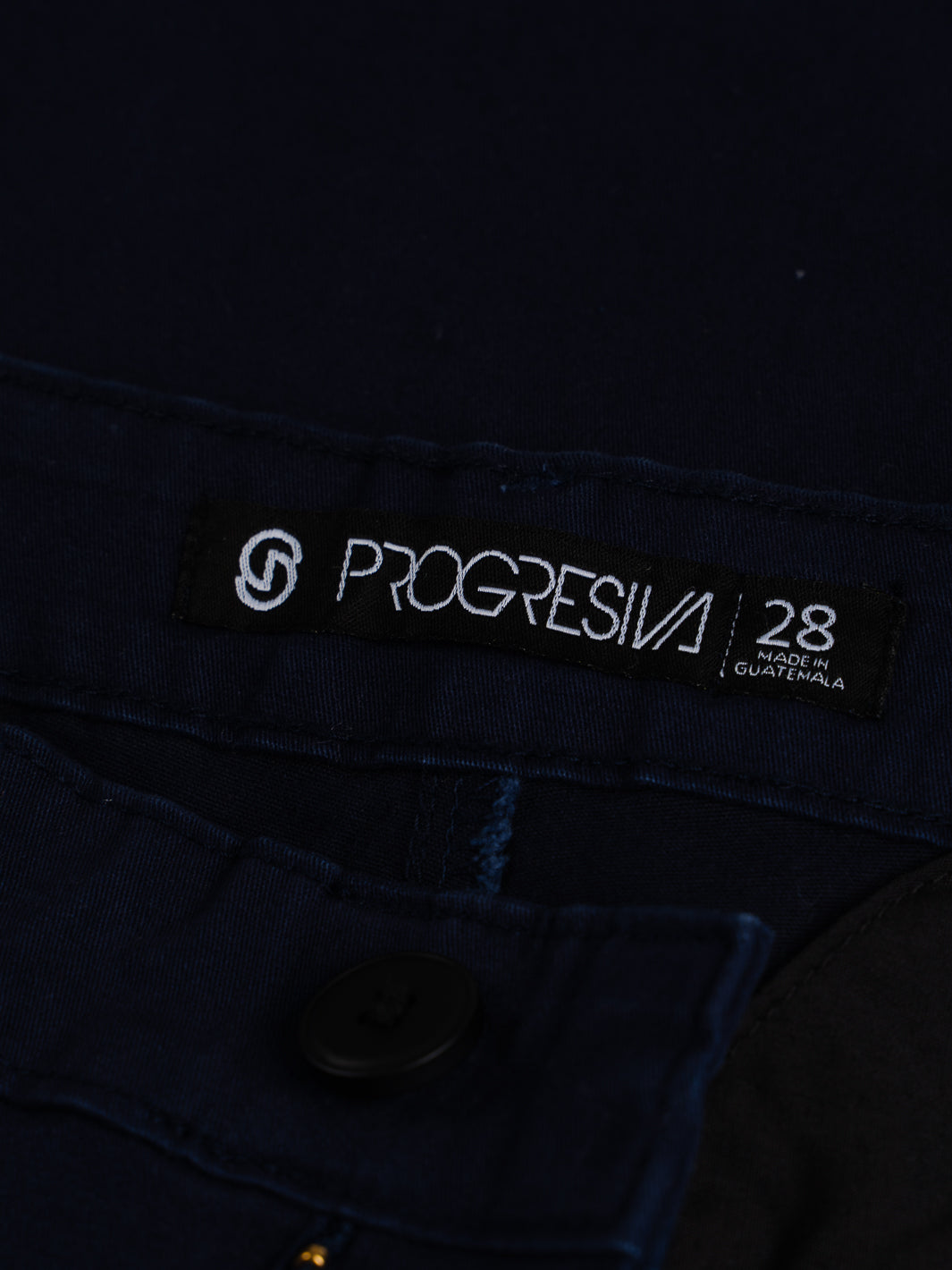Short de gabardina - azul
