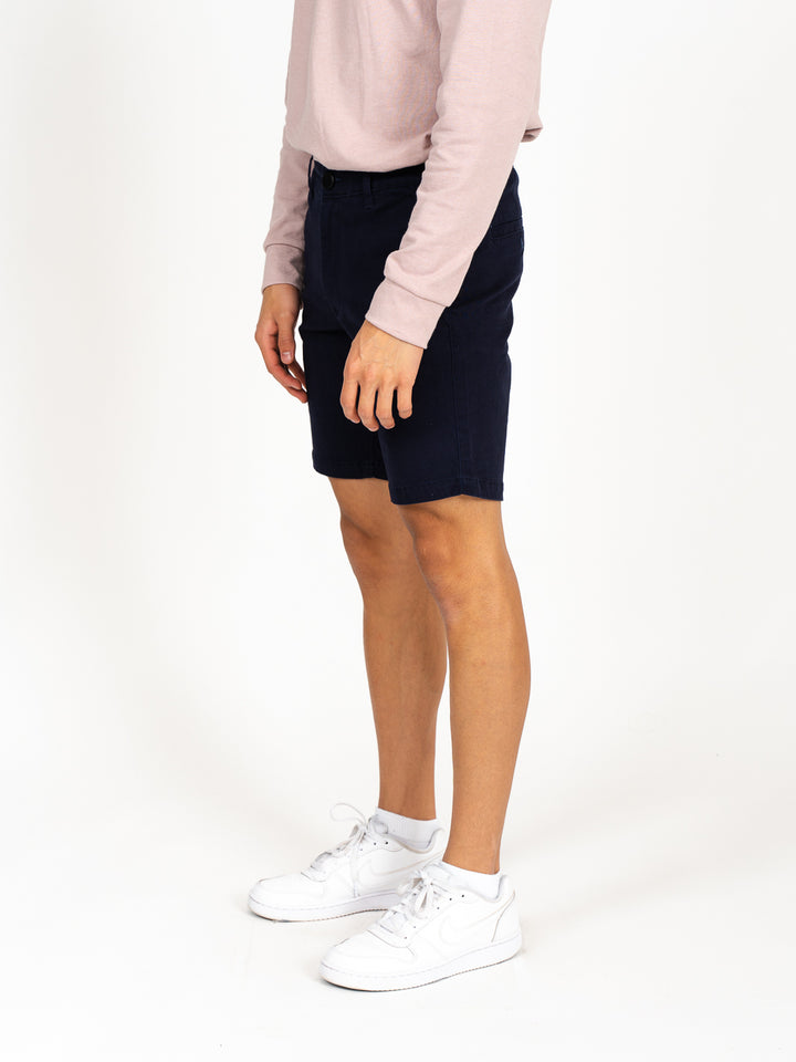 Short de gabardina - azul