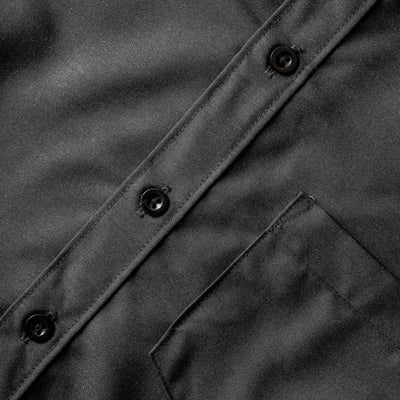 Camisa manga corta cuello normal - negro