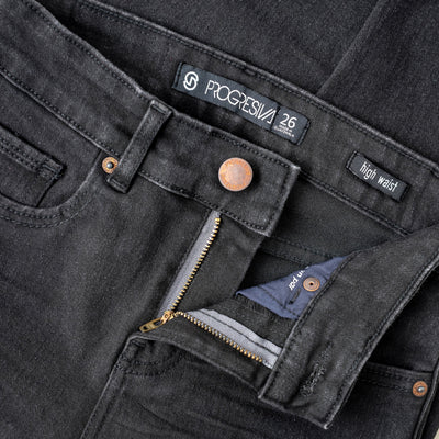 Jeans super denim skinny - negro roto