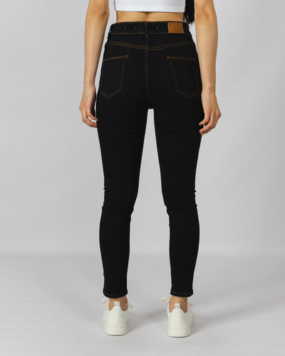 Jeans super denim skinny - negro roto