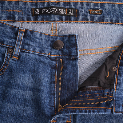Jeans essential - SAN JUAN - skinny celeste washed