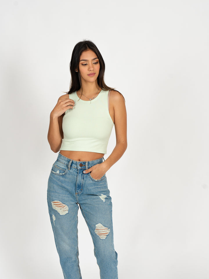 Croptop - verde menta