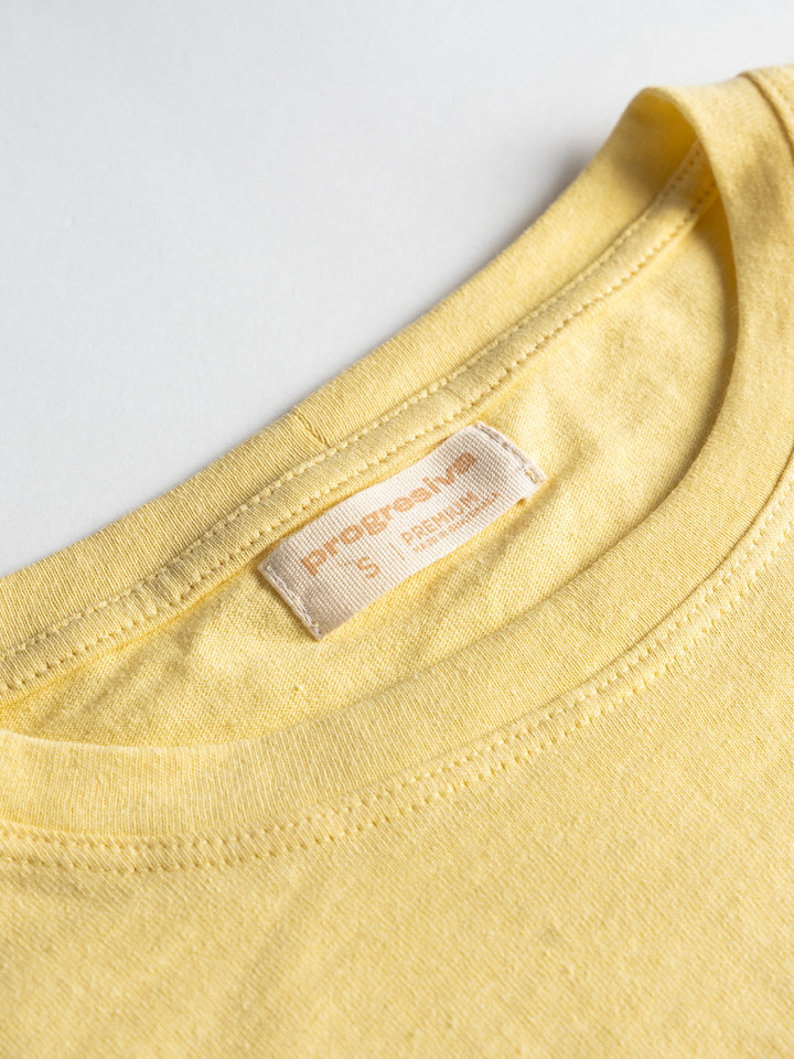 Tshirt básica manga larga - amarillo