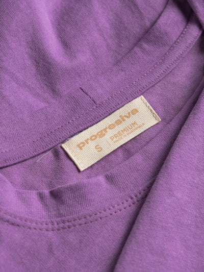 Tshirt básica manga larga - morado