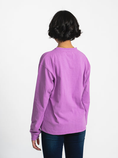 Tshirt básica manga larga - morado