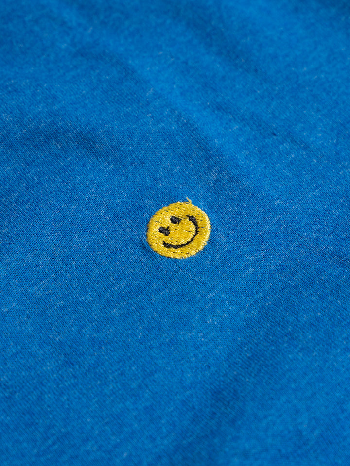 Tshirt básica manga larga - Azul happy face