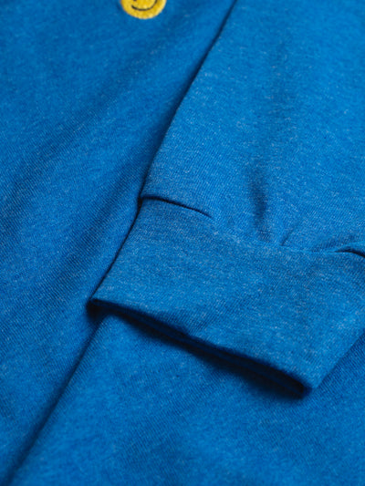 Tshirt básica manga larga - Azul happy face