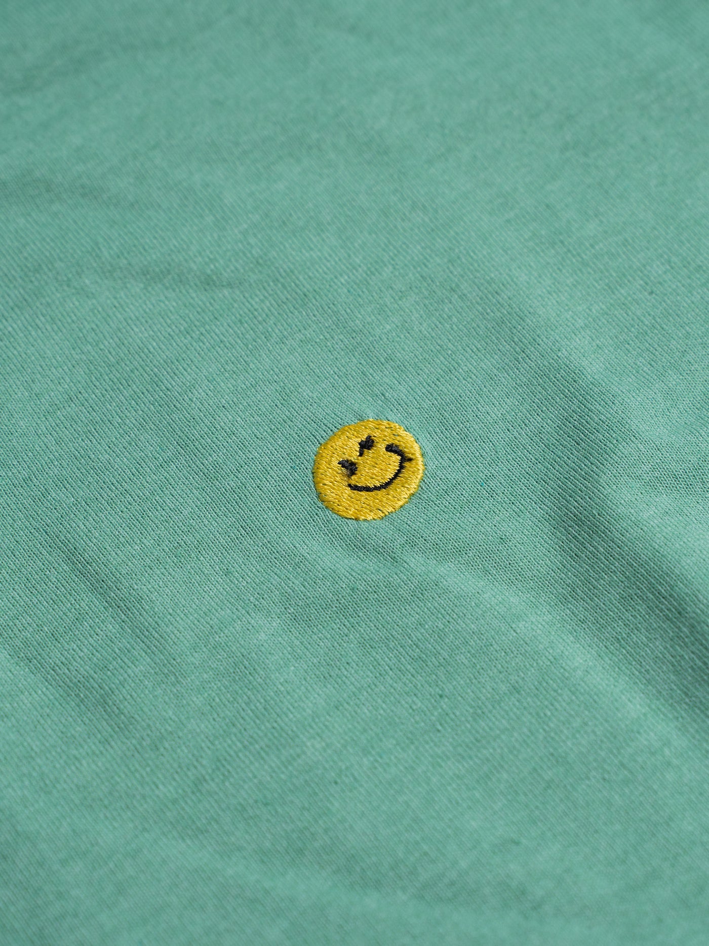 Tshirt básica manga larga - Verde happy face