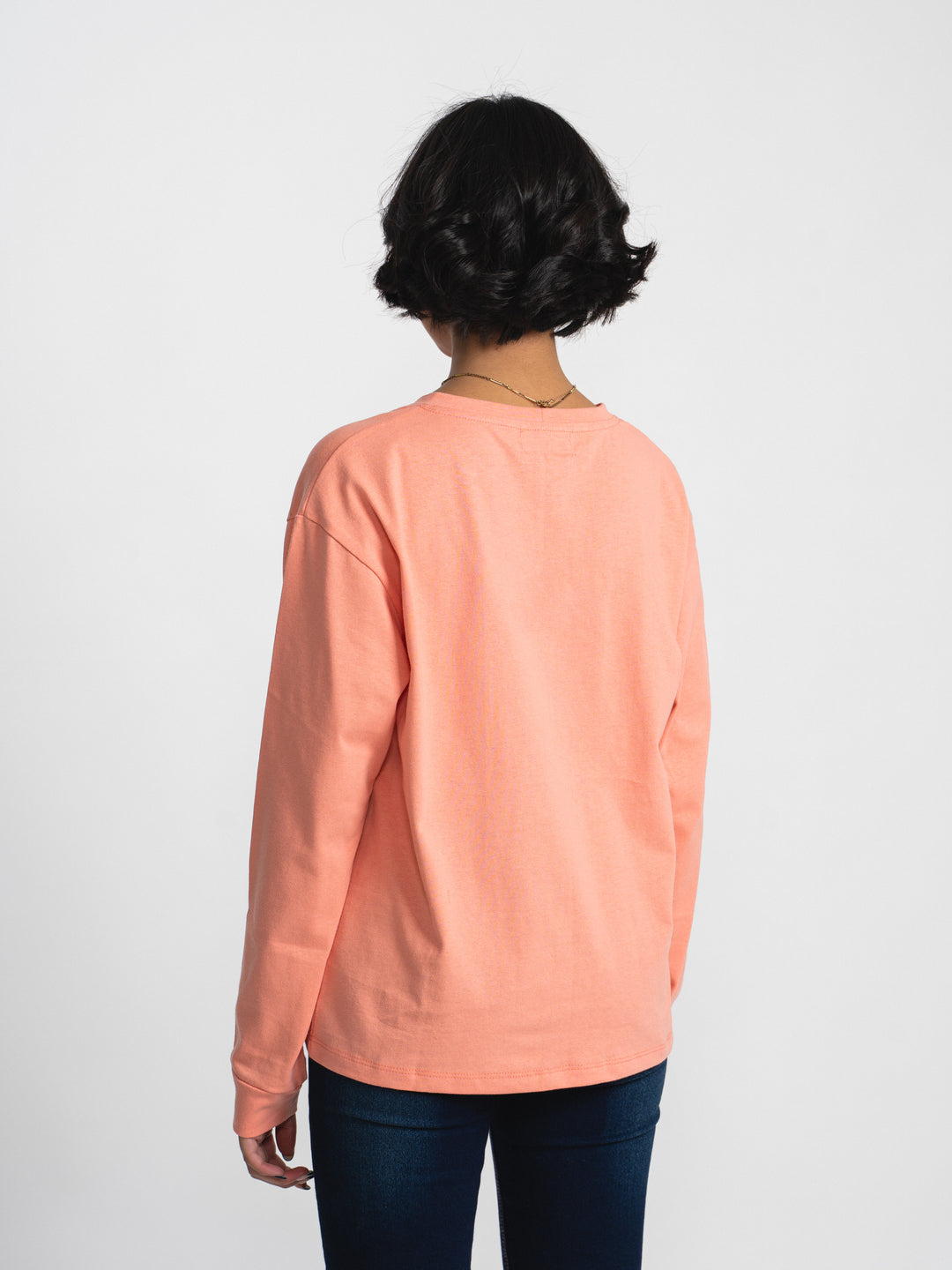 Tshirt básica manga larga - naranja
