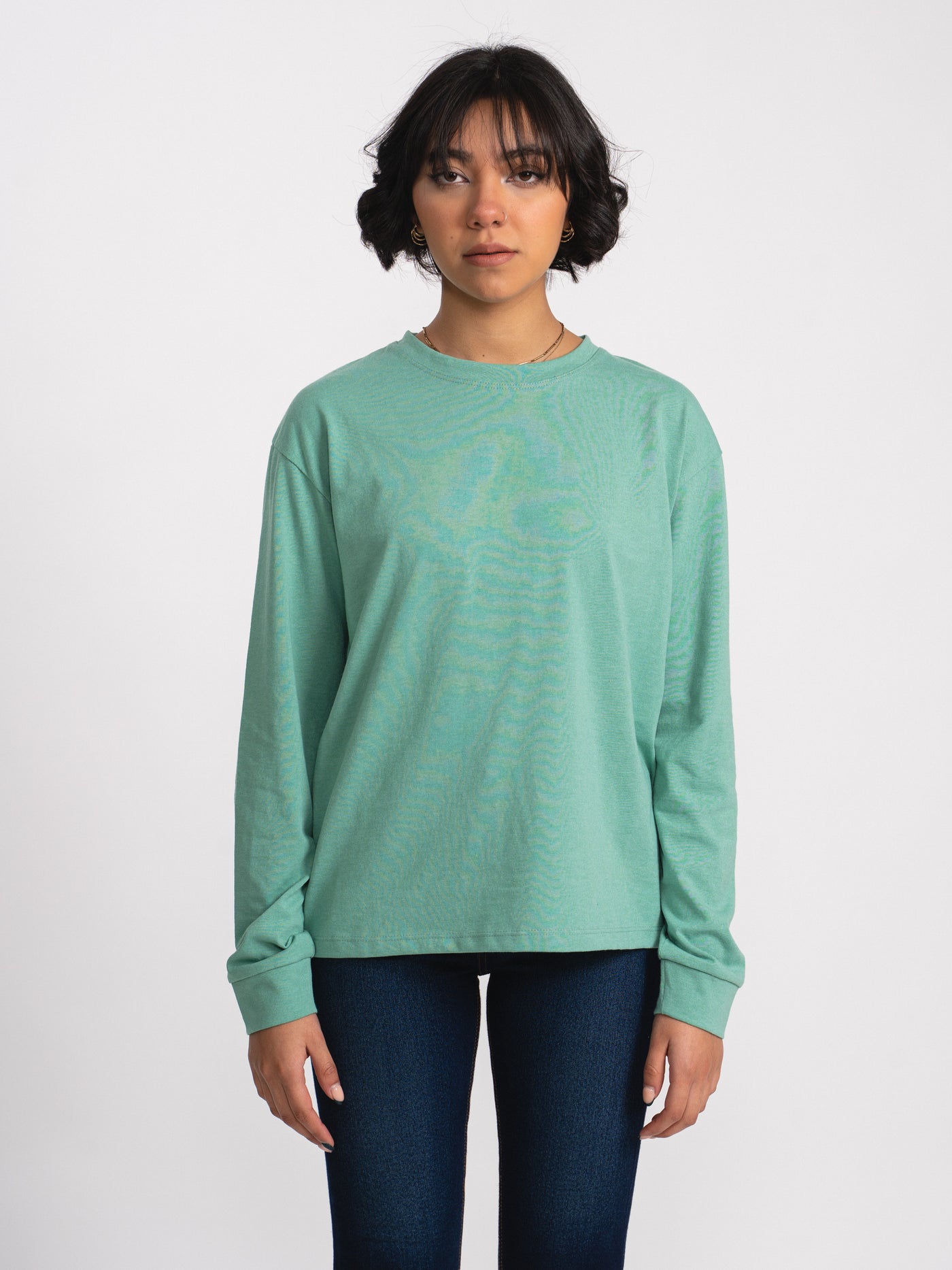 Tshirt básica manga larga - verde
