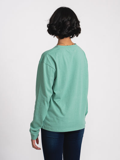 Tshirt básica manga larga - verde