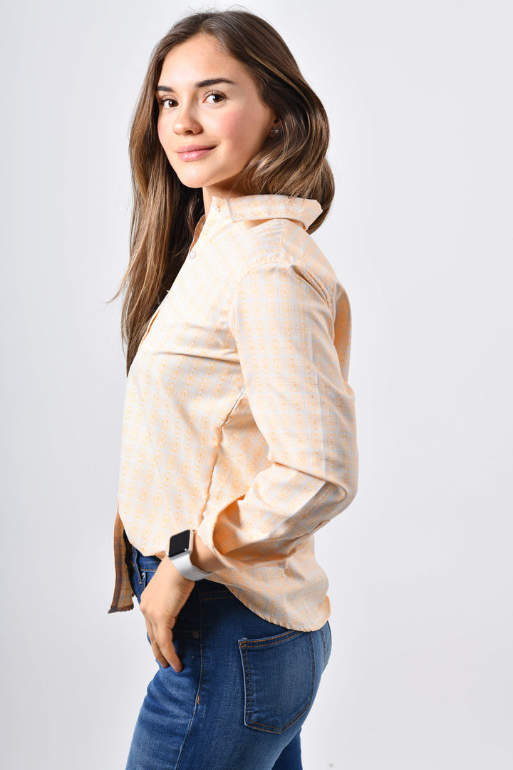 Blusa de botones cuello clásico
