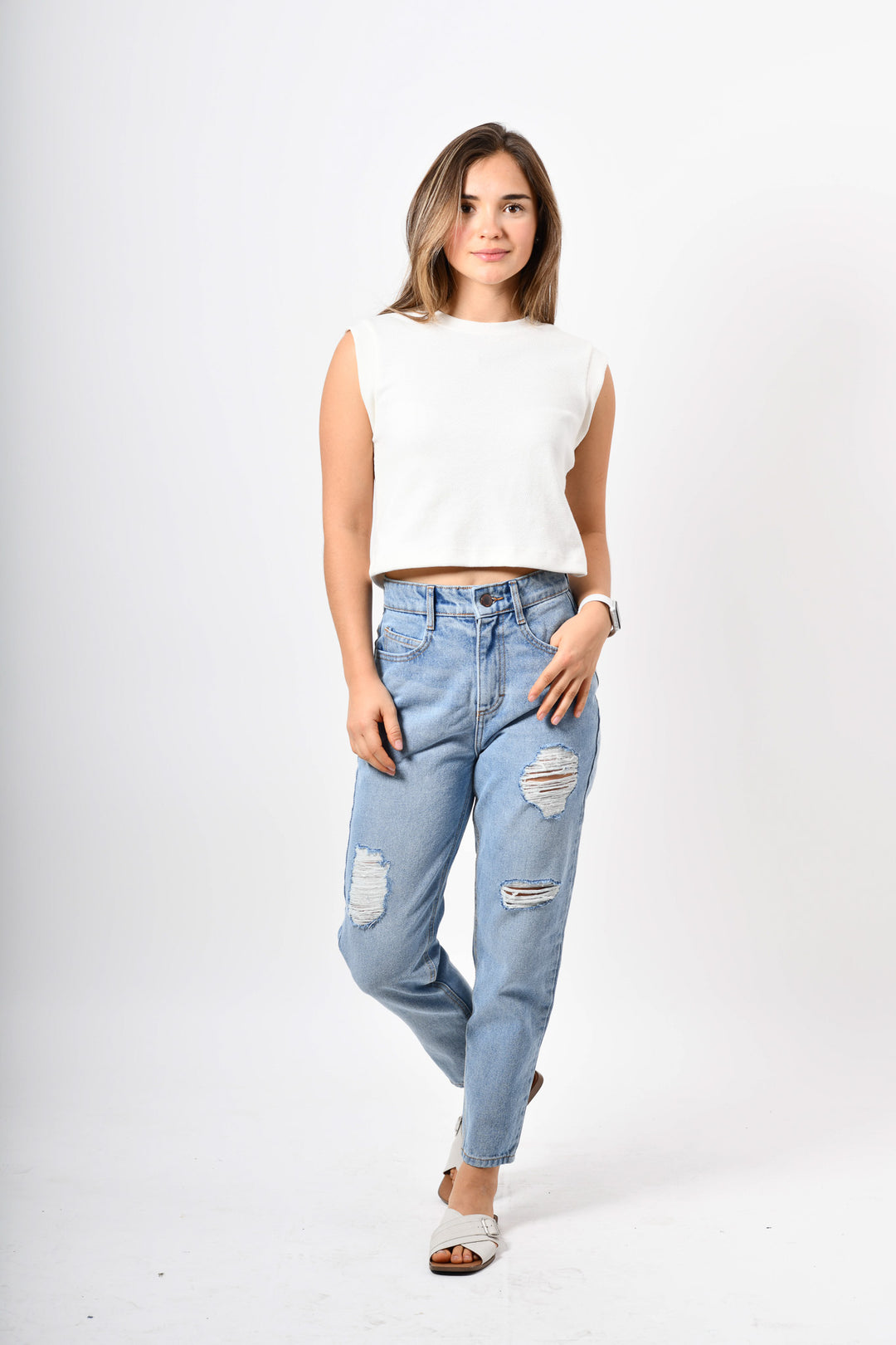 Blusa sin mangas