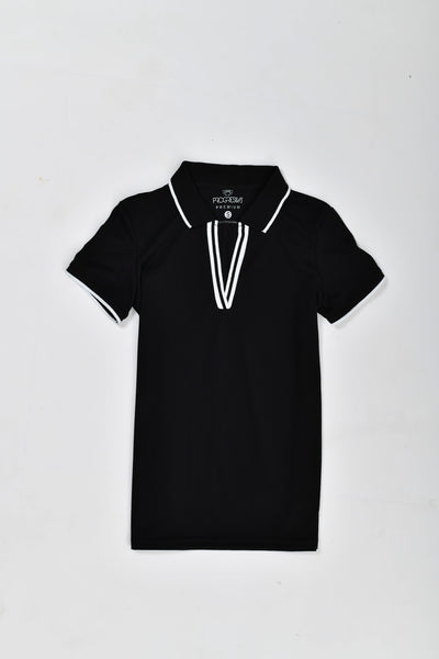 Blusa tipo polo de mujer
