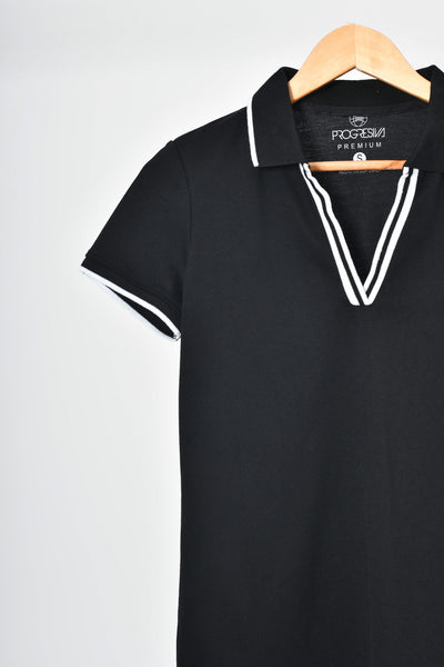 Blusa tipo polo de mujer