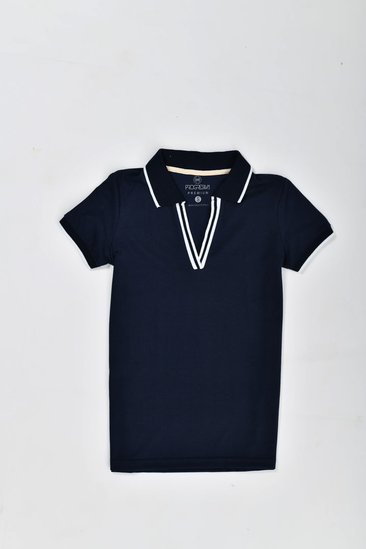 Blusa tipo polo de mujer