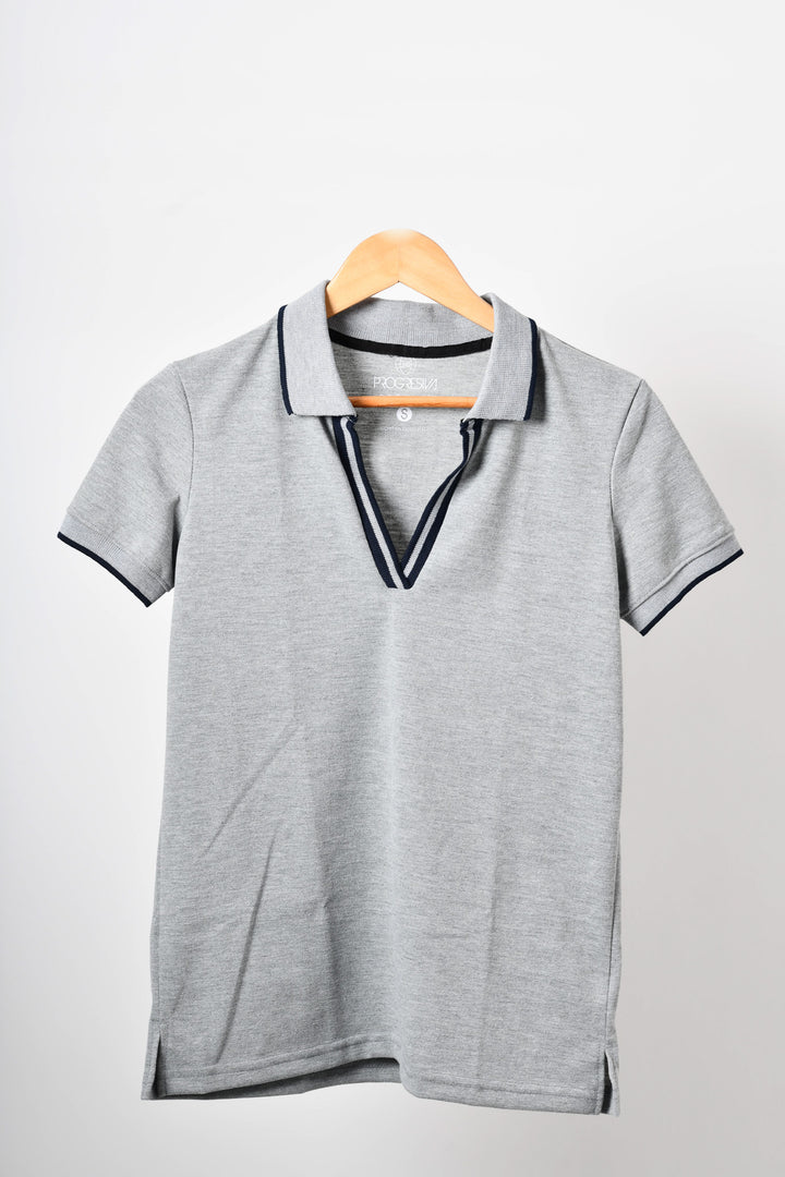 Blusa tipo polo de mujer
