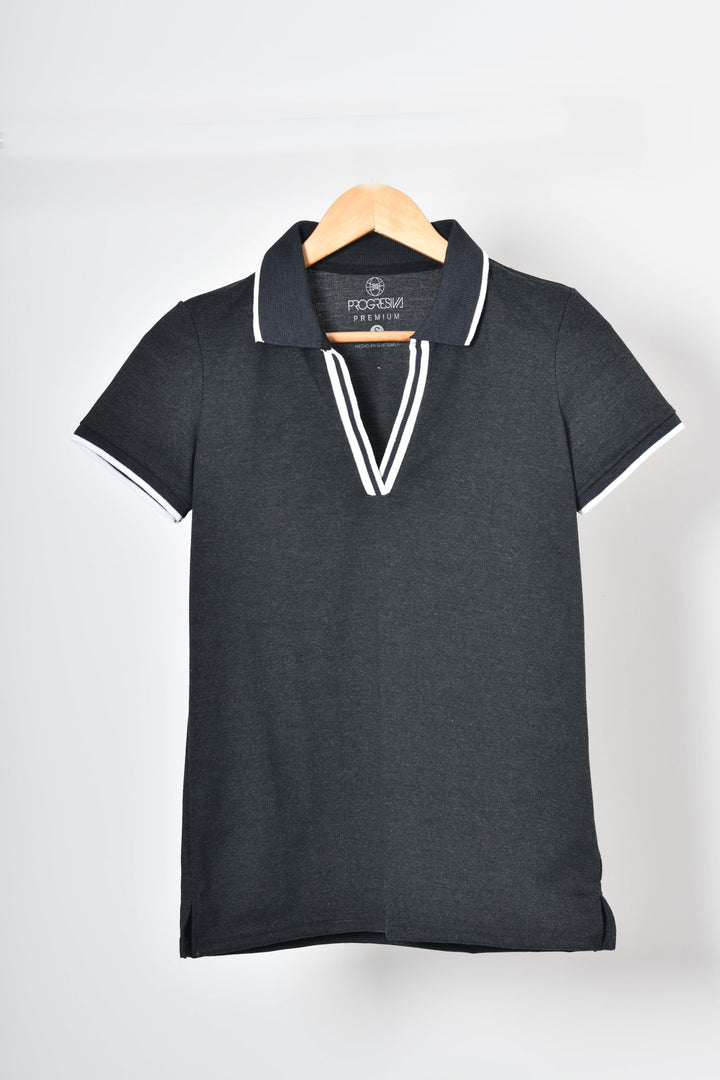 Blusa tipo polo de mujer