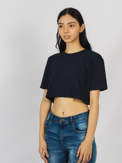 Crop tee - azul
