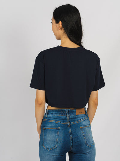 Crop tee - azul