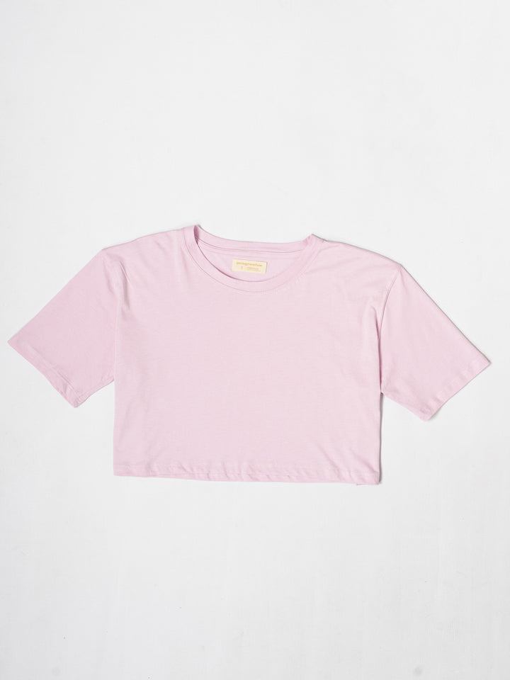 Crop tee - lila