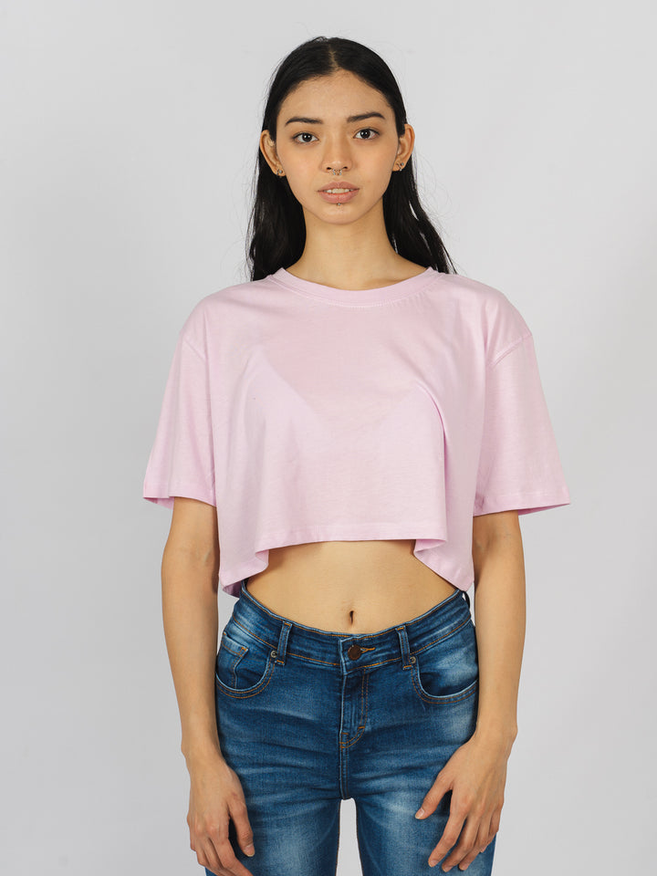 Crop tee - lila