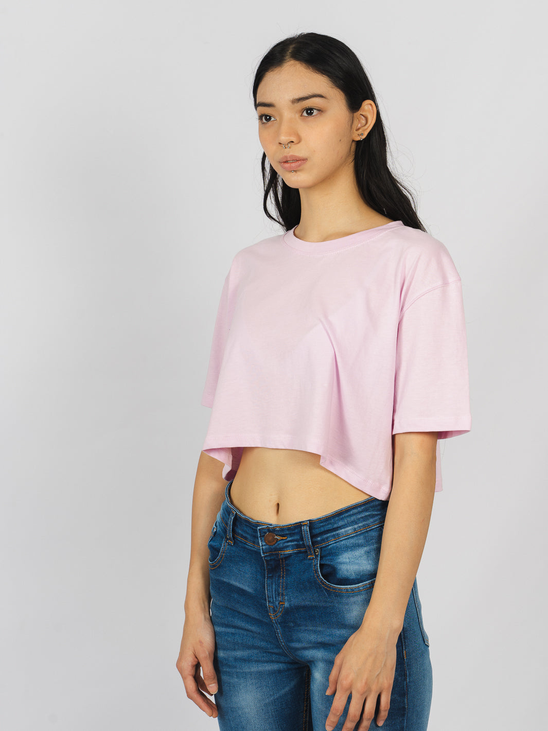 Crop tee - lila