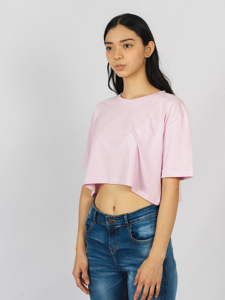 Crop tee - lila