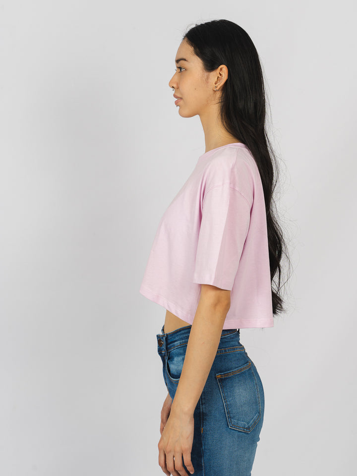 Crop tee - lila