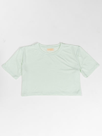 Crop tee - verde menta
