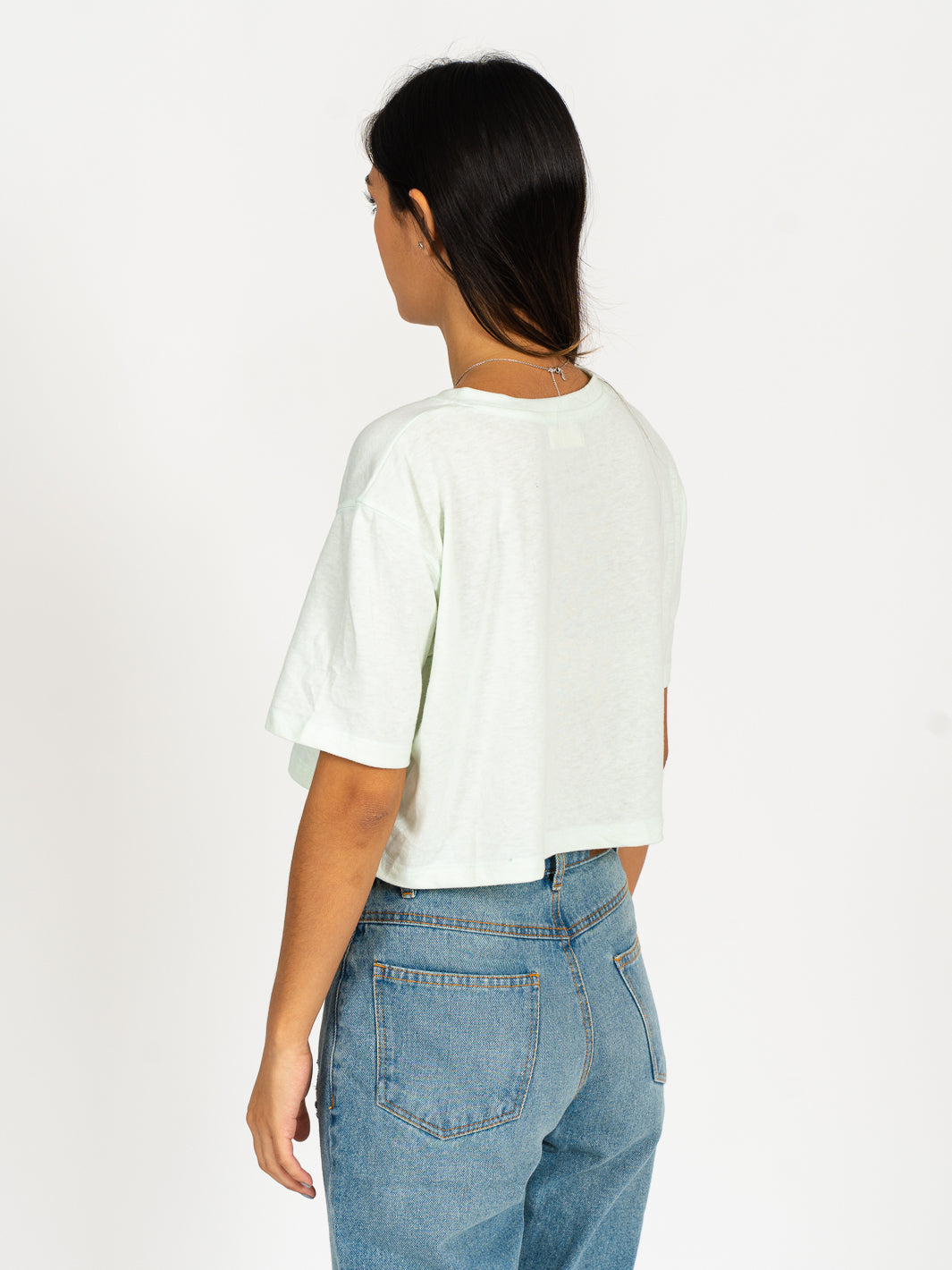 Crop tee - verde menta