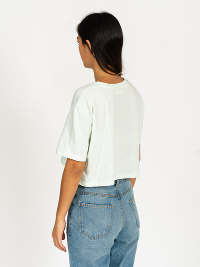 Crop tee - verde menta