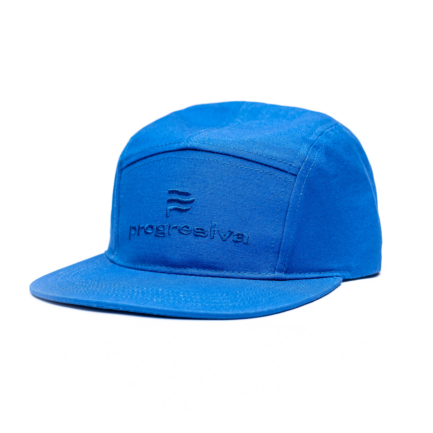 Gorra 5 paneles plana - azul