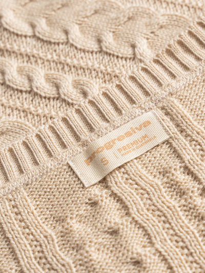 Chaleco tejido de mujer - beige