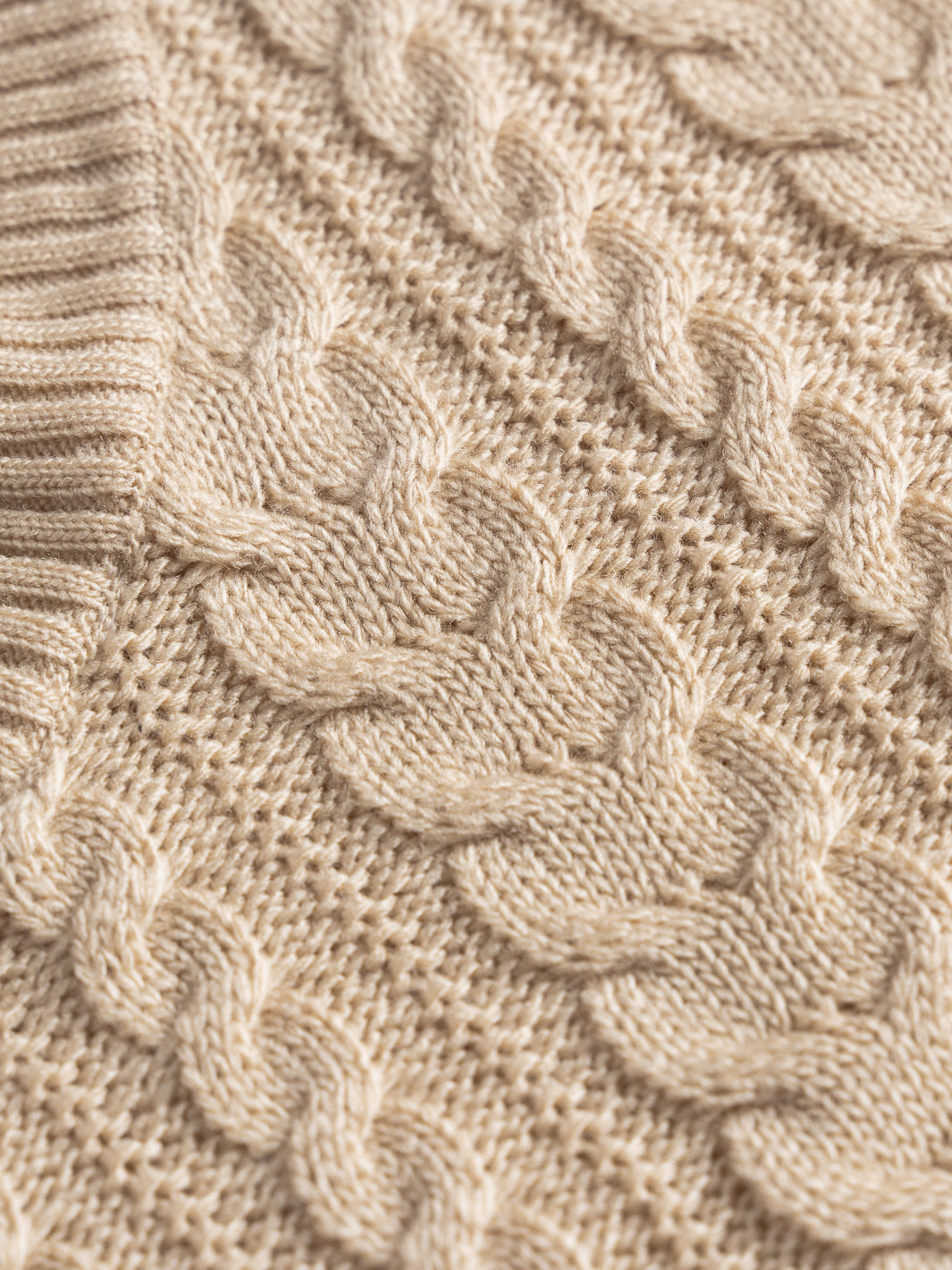 Chaleco tejido de mujer - beige