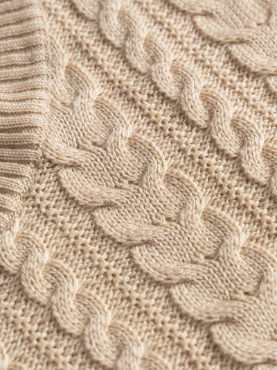 Chaleco tejido de mujer - beige