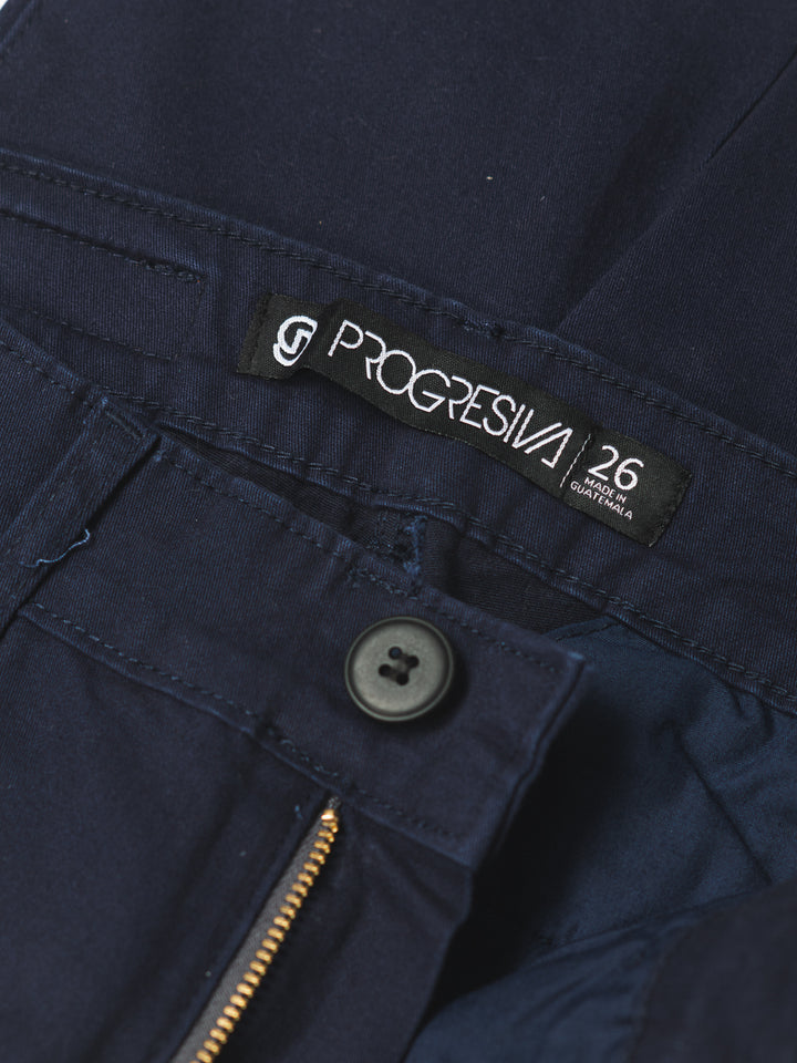 Pantalón de gabardina - azul marino